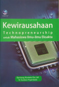 Kewirausahaan -Technopreneurship untuk Mahasiswa Ilmu-Ilmu Eksakta